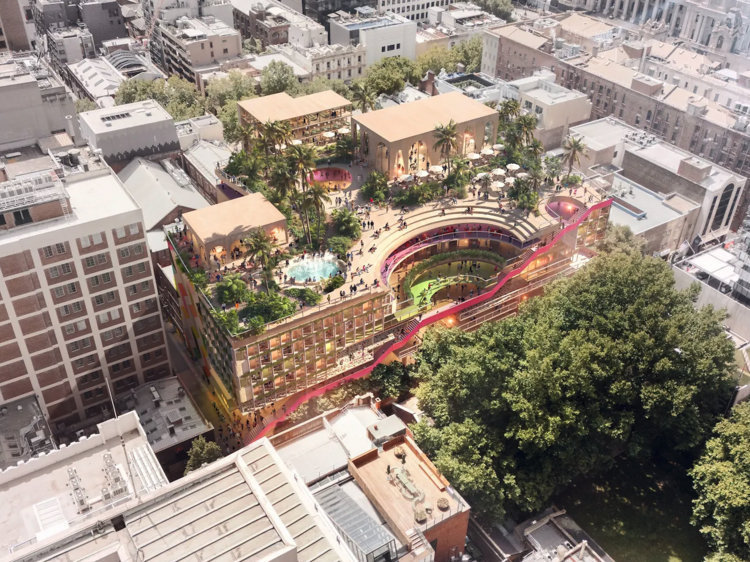 Melbourne is set to gain a huge new multi-level hospitality complex in the middle of the CBD