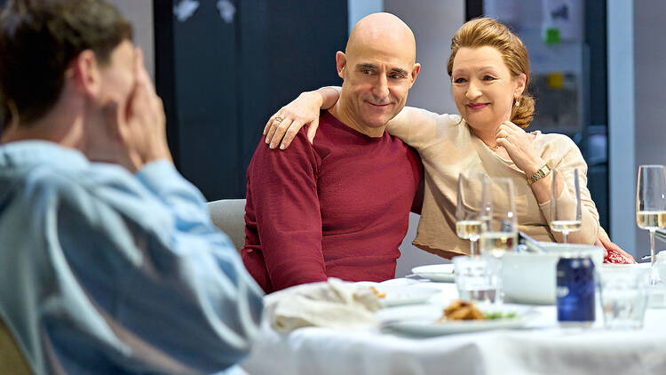 Mark Strong and Lesley Manville in Oedipus