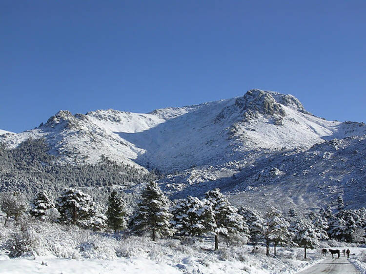 La borrasca Jana llega a la Comunidad de Madrid con nieve, lluvia y viento