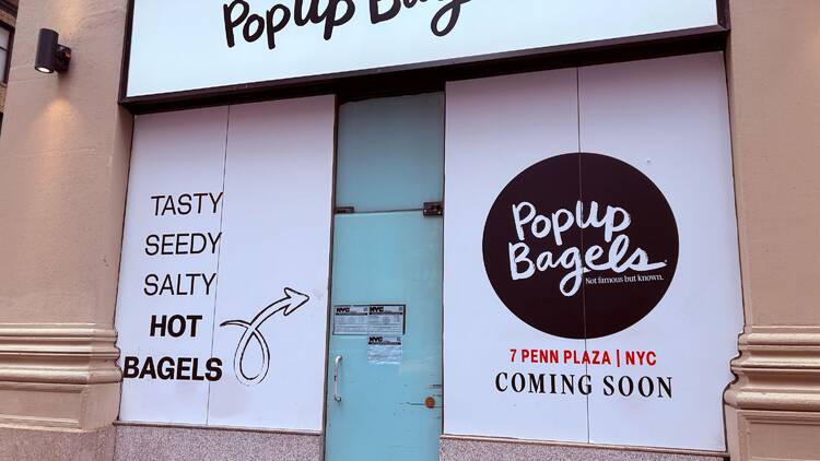 PopUp Bagels new location near Penn Station