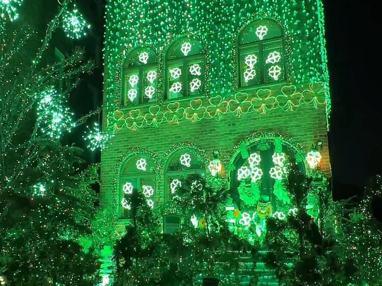 You've got to see this Brooklyn house extravagantly decked out for St. Patrick’s Day