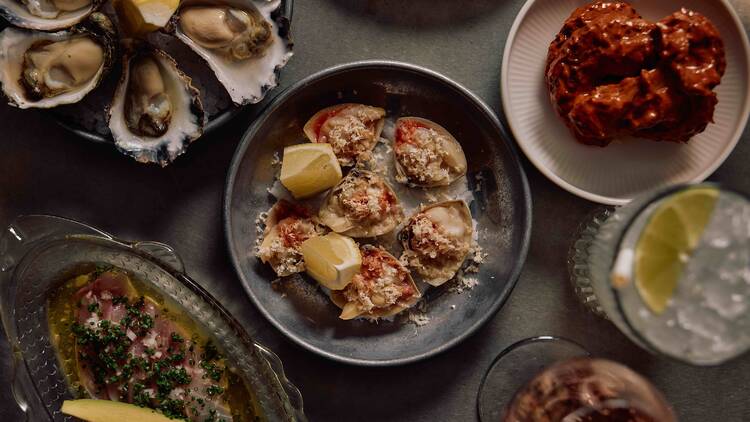 Mister Grotto A selection of dishes at Mister Grotto