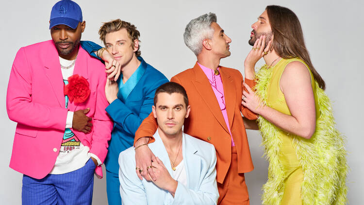 Karamo Brown, Jeremiah Brent, Antoni Porowski, Tan France and Jonathan Van Ness in “Queer Eye.”