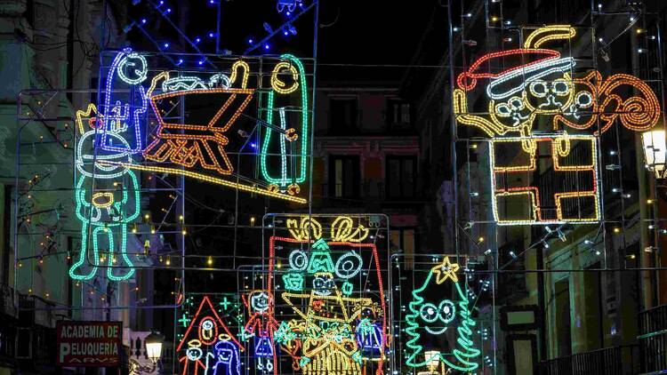 Luces de Navidad. Ayuntamiento de Madrid