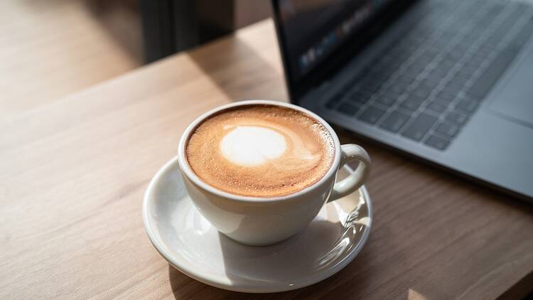 coffee and laptop