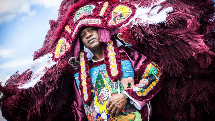 Witness Mardi Gras Indian traditions