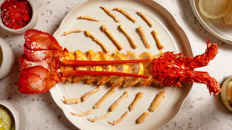 Lobster on plate