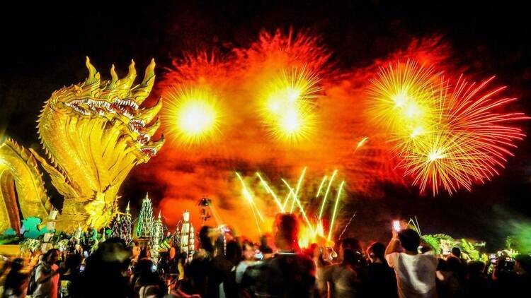 Feel the magic of the Mekong River at the Naga Fireball Festival