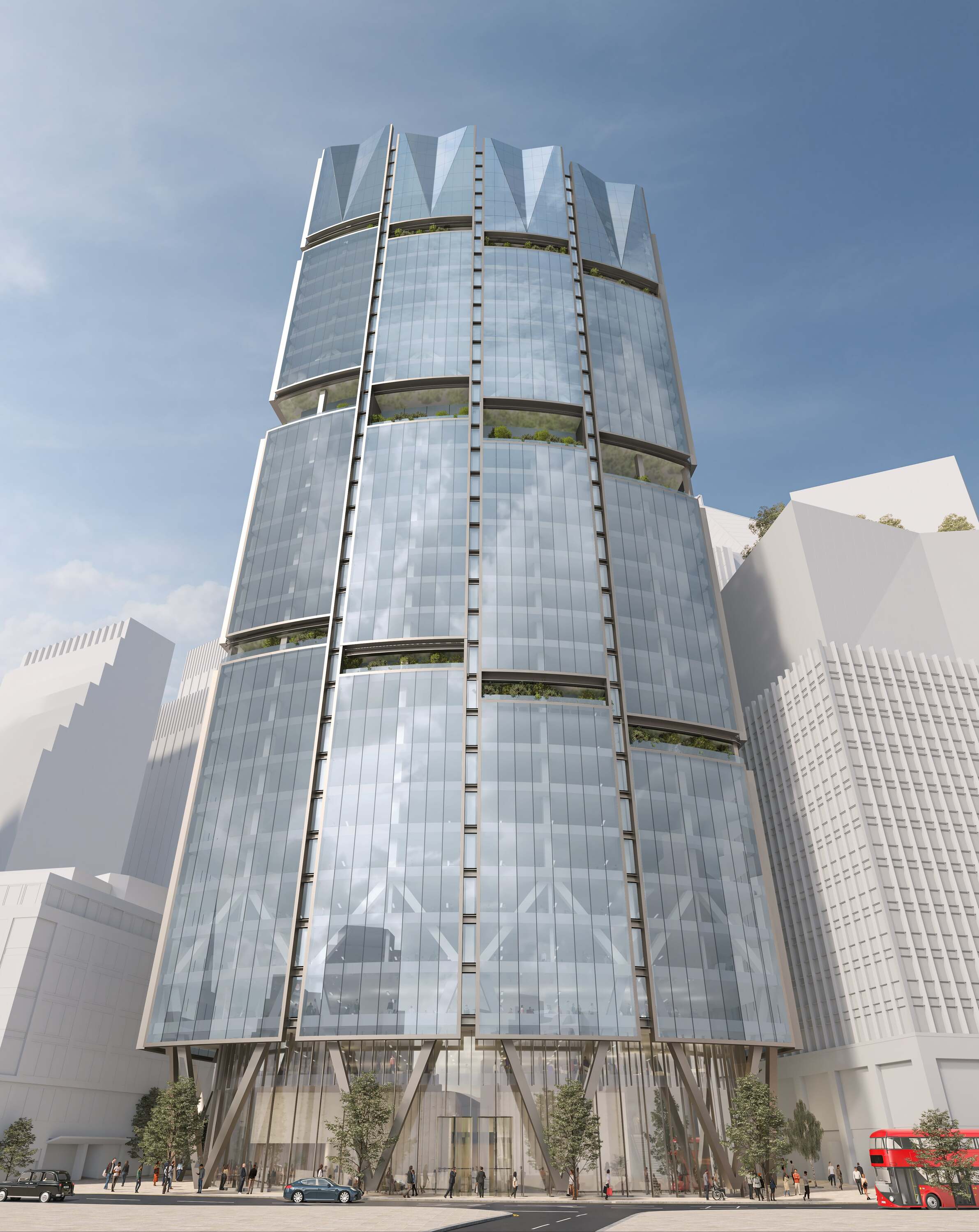 Mock up image of plans for 130 Fenchurch Street 