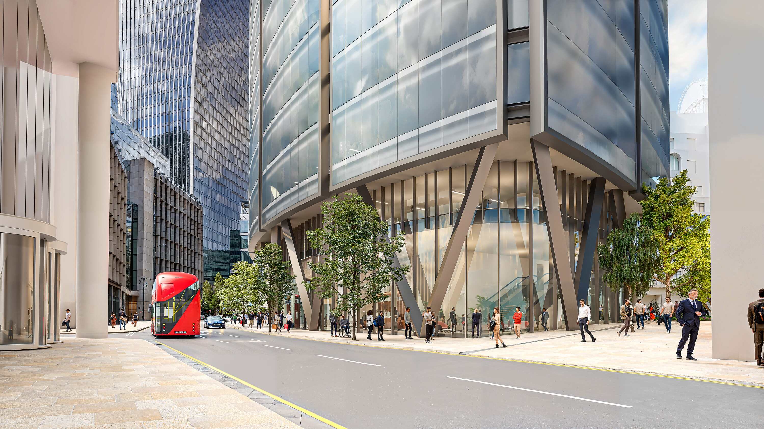 Mock up image of plans for 130 Fenchurch Street 