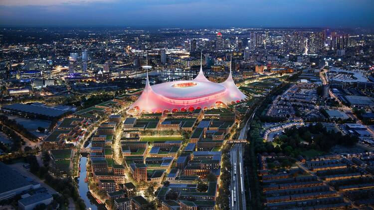 Plans for Old Trafford Stadium District, Manchester