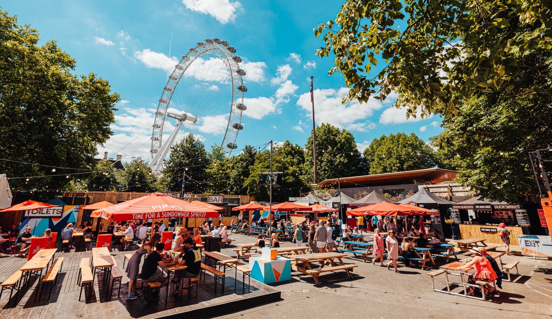 Between the Bridges, pop-up venue on the South Bank in London