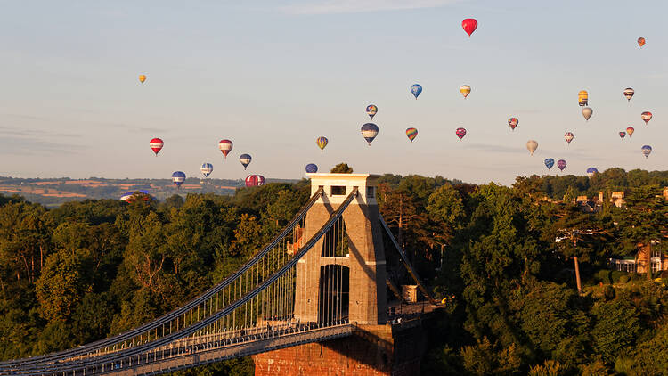 Bristol during the balloon fiesta