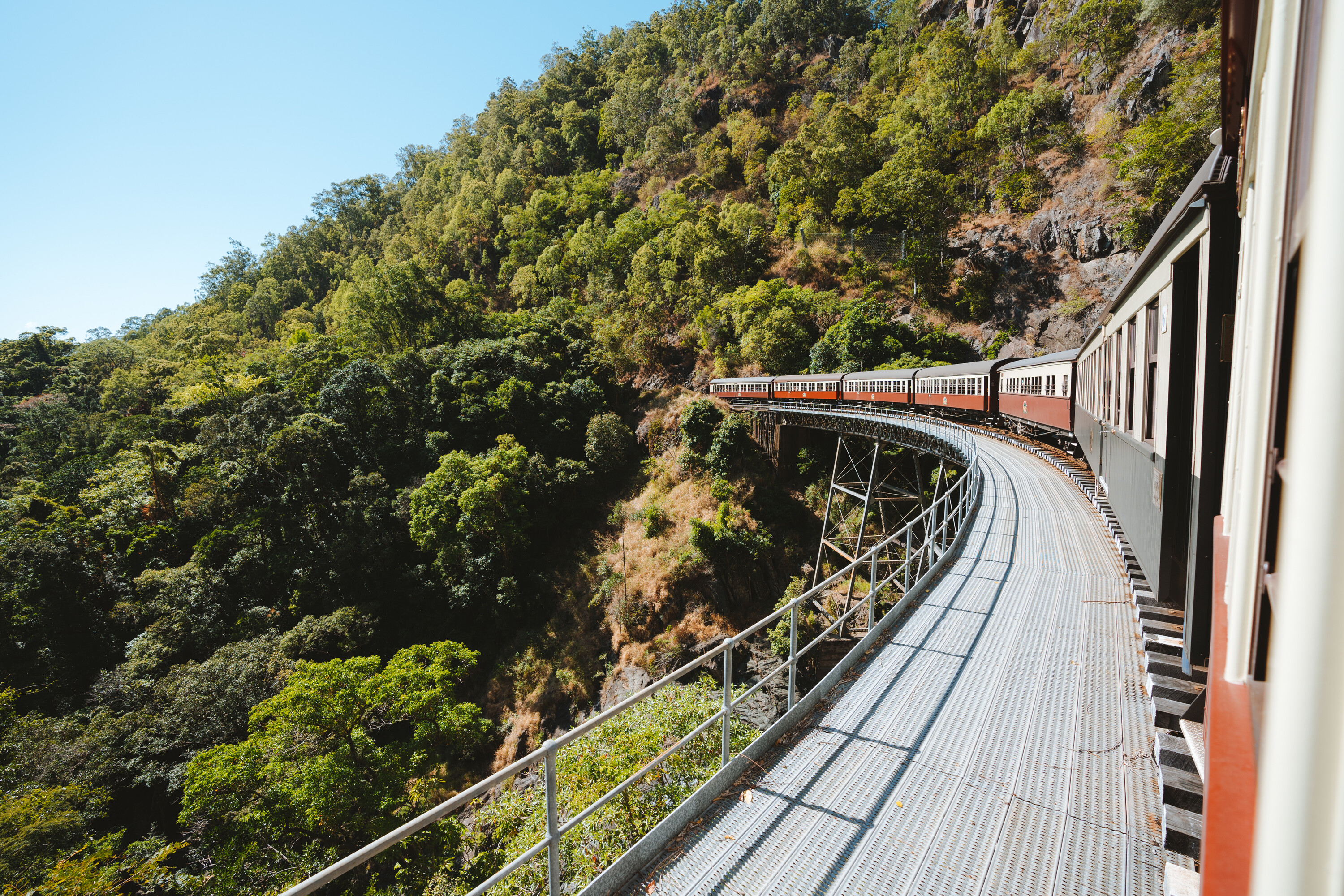 One of the world’s most picturesque train journeys is in Australia