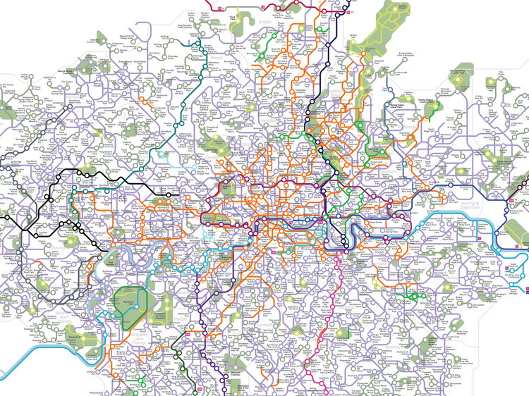 The ground-breaking new free tube map that helps cyclists discover London’s green spaces