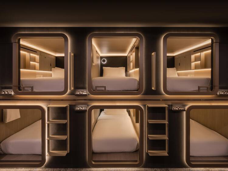 This new capsule hotel in Boat Quay has a bar lounge, verandah with river views and free amenities