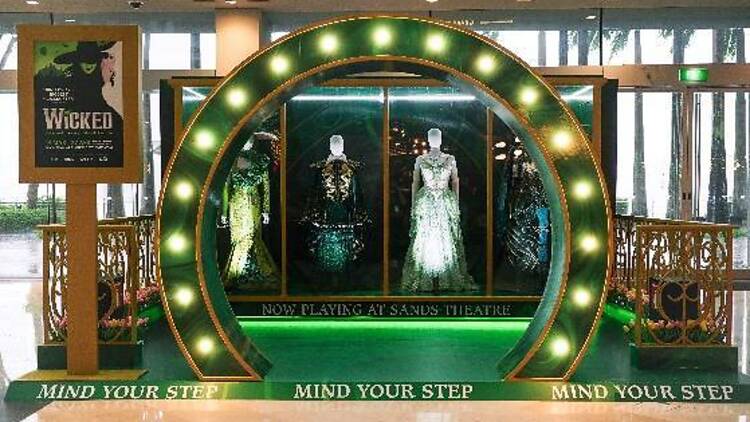 Wicked-themed festivities at Marina Bay Sands