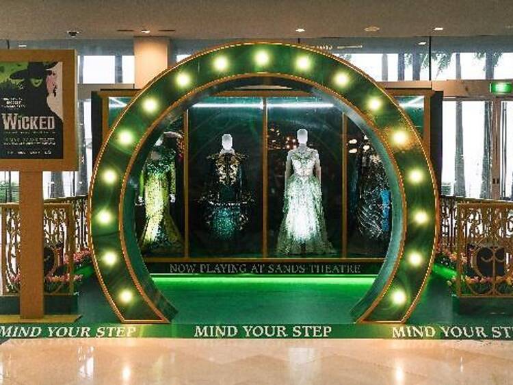 Wicked-themed festivities at Marina Bay Sands