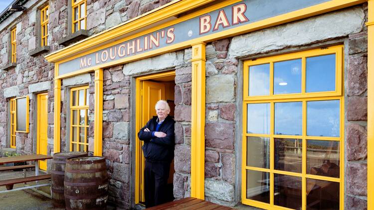 Josie McLoughlin of McLoughlin's Bar, Achill, Ireland