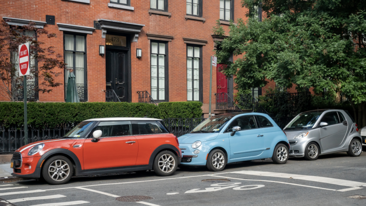 Cars parked in NYC