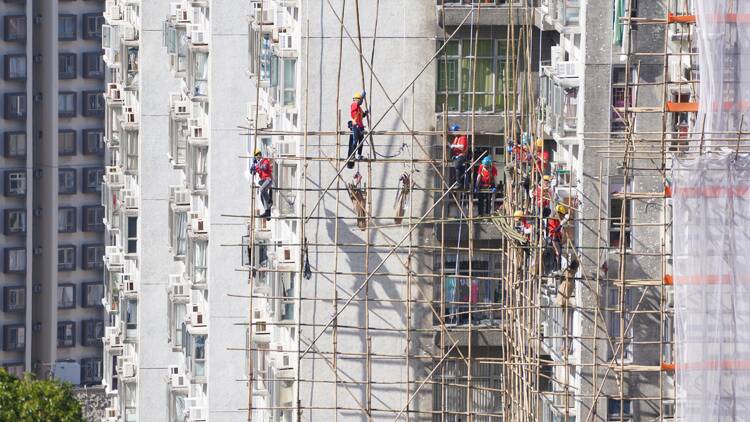 Hong Kong bamboo scaffolding