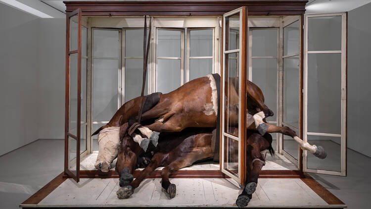 'No Life Lost II' (2015), de Berlinde De Bruyckere, na exposição "Guerra - Realidade, Mito e Ficção" 'No Life Lost II' (2015), de Berlinde De Bruyckere, na exposição "Guerra - Realidade, Mito e Ficção"