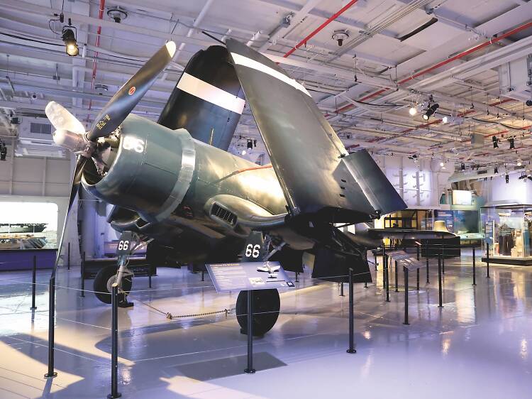 A first look at the new WWII plane and an impressive exhibit at NYC's Intrepid Museum