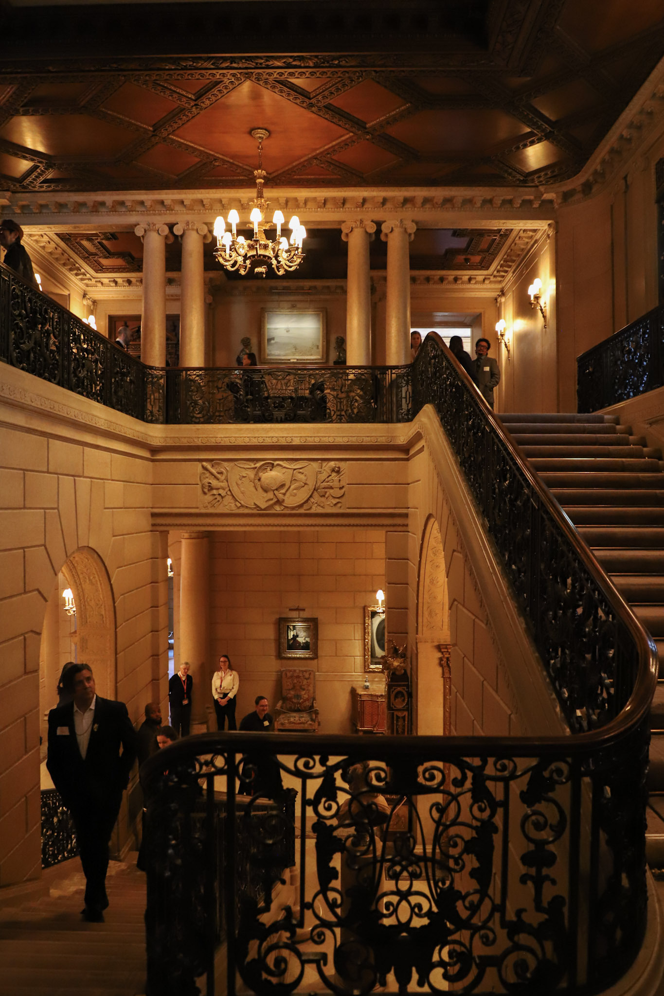 The Frick Collection staircase from the landing