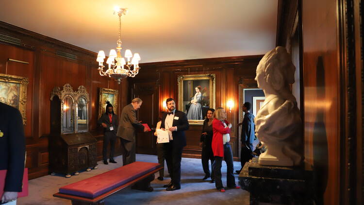 The Walnut Room at the Frick Collection