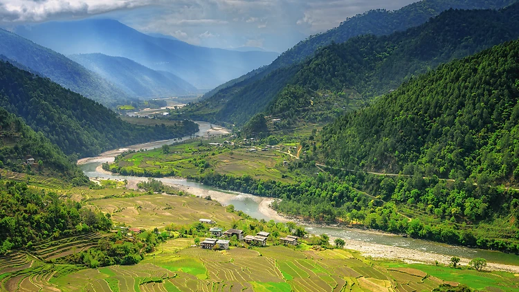 Punakha Valley, Bhutan Punakha Valley, Bhutan
