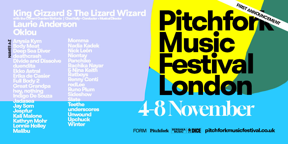 Pitchfork Music Festival London, 2025 lineup announcement