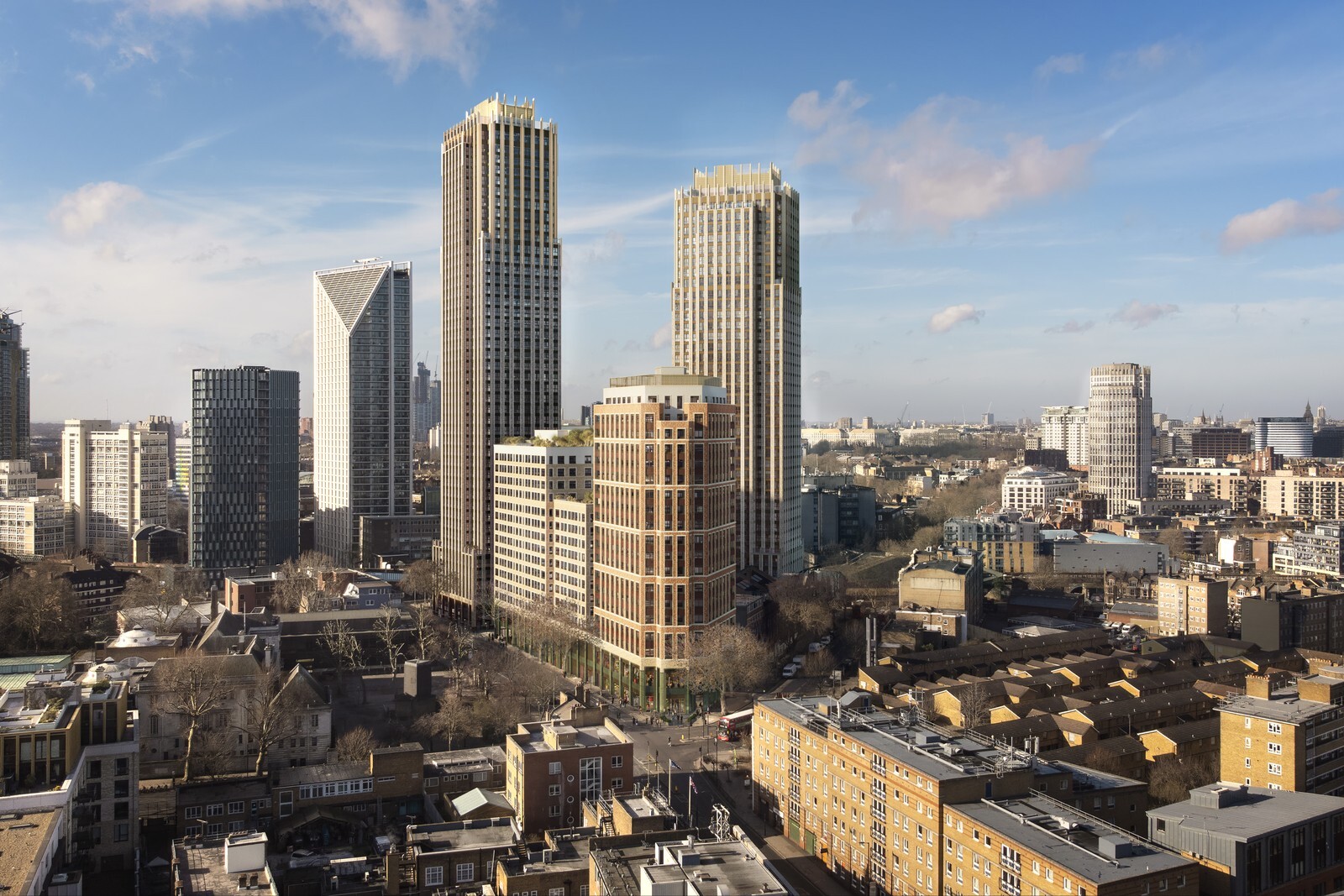 CGI render of Borough Triangle project