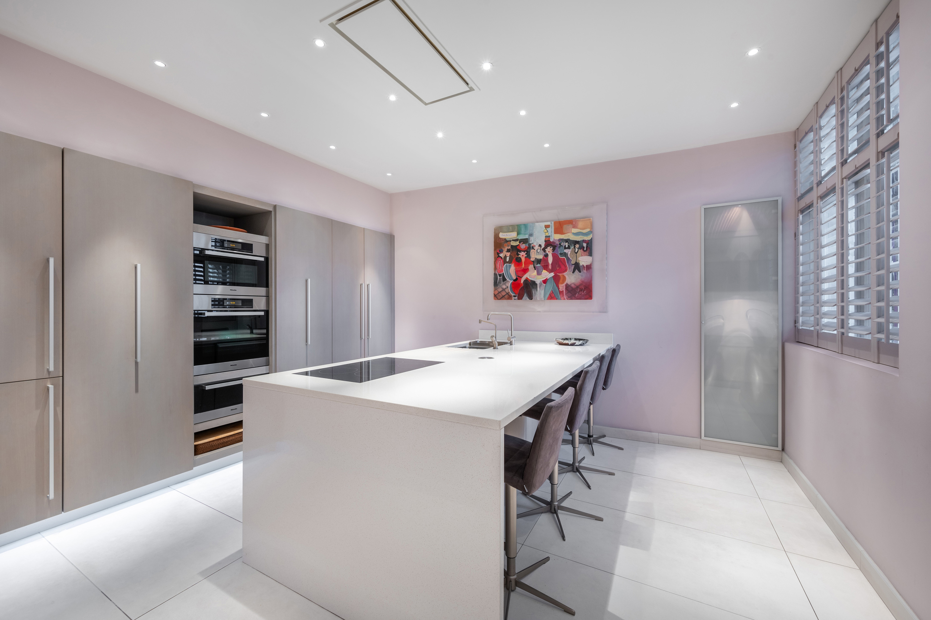 Modern kitchen at Harley House 