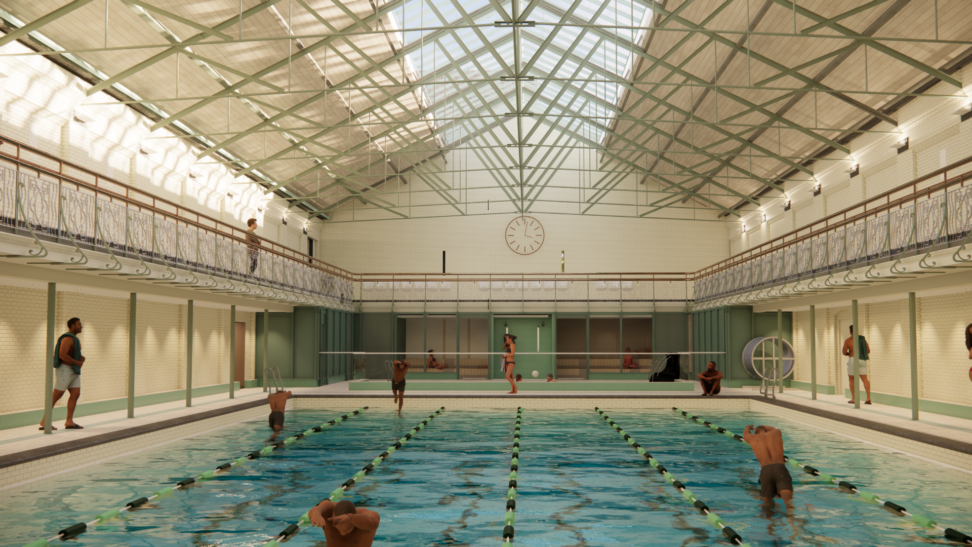 CGI of the new Kings Hall pool