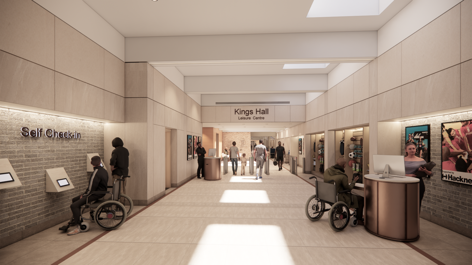 CGI of the foyer to Kings Hall