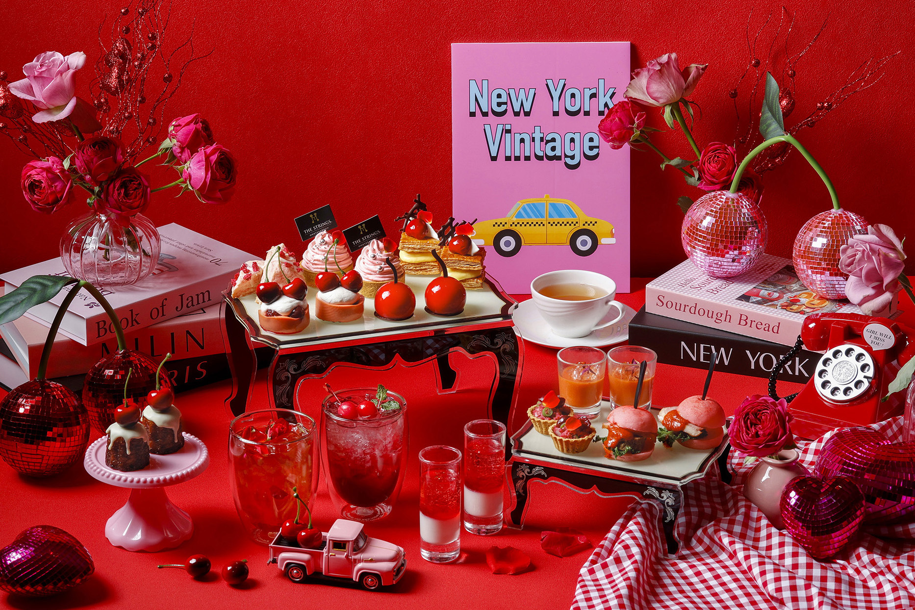 チェリー&ローズ ニューヨークヴィンテージアフタヌーンティー