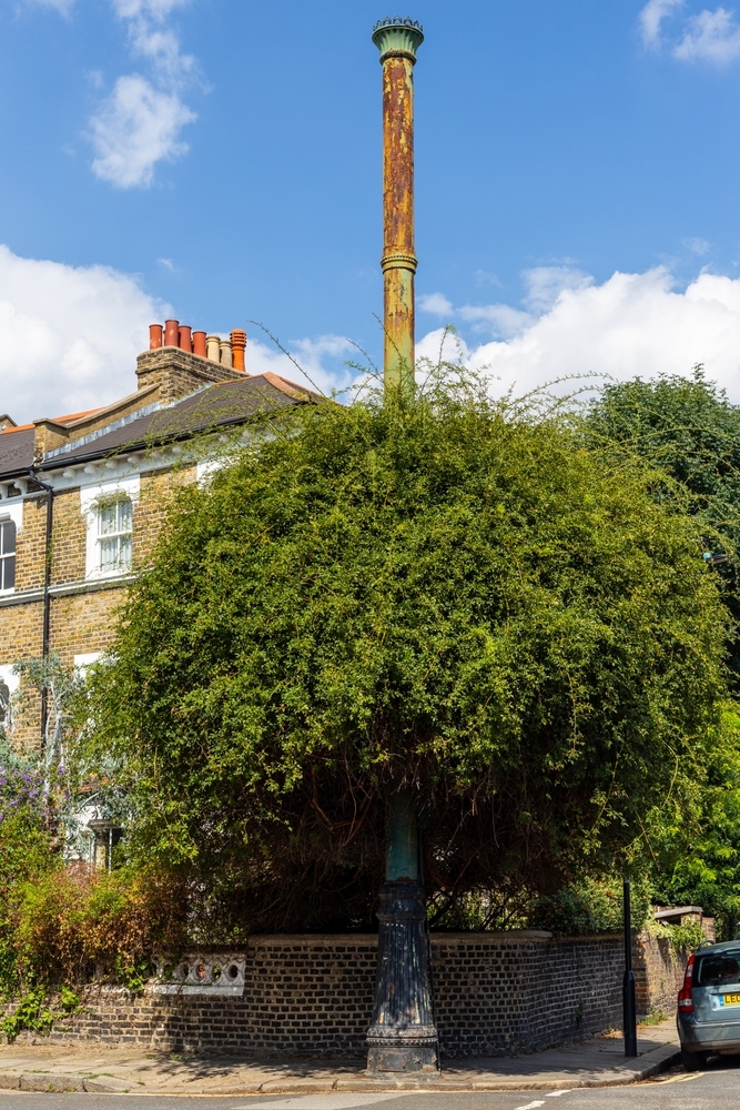 Stink pipe in Chiswick, west London