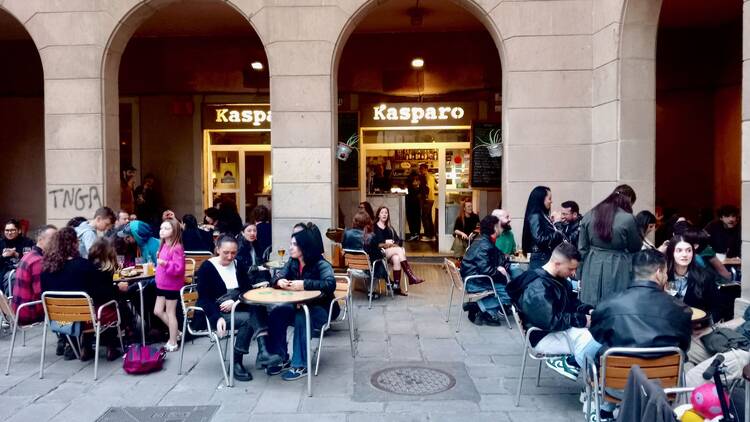 El Bar Kasparo la tarde de su cierre.