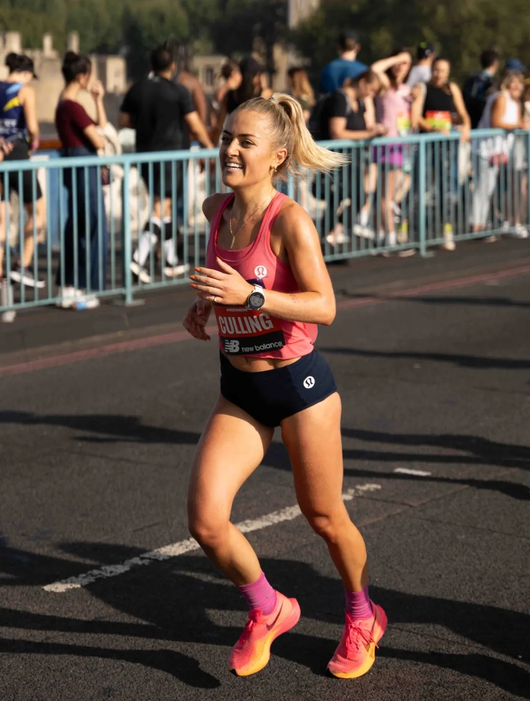 Anya Culling running the London Marathon