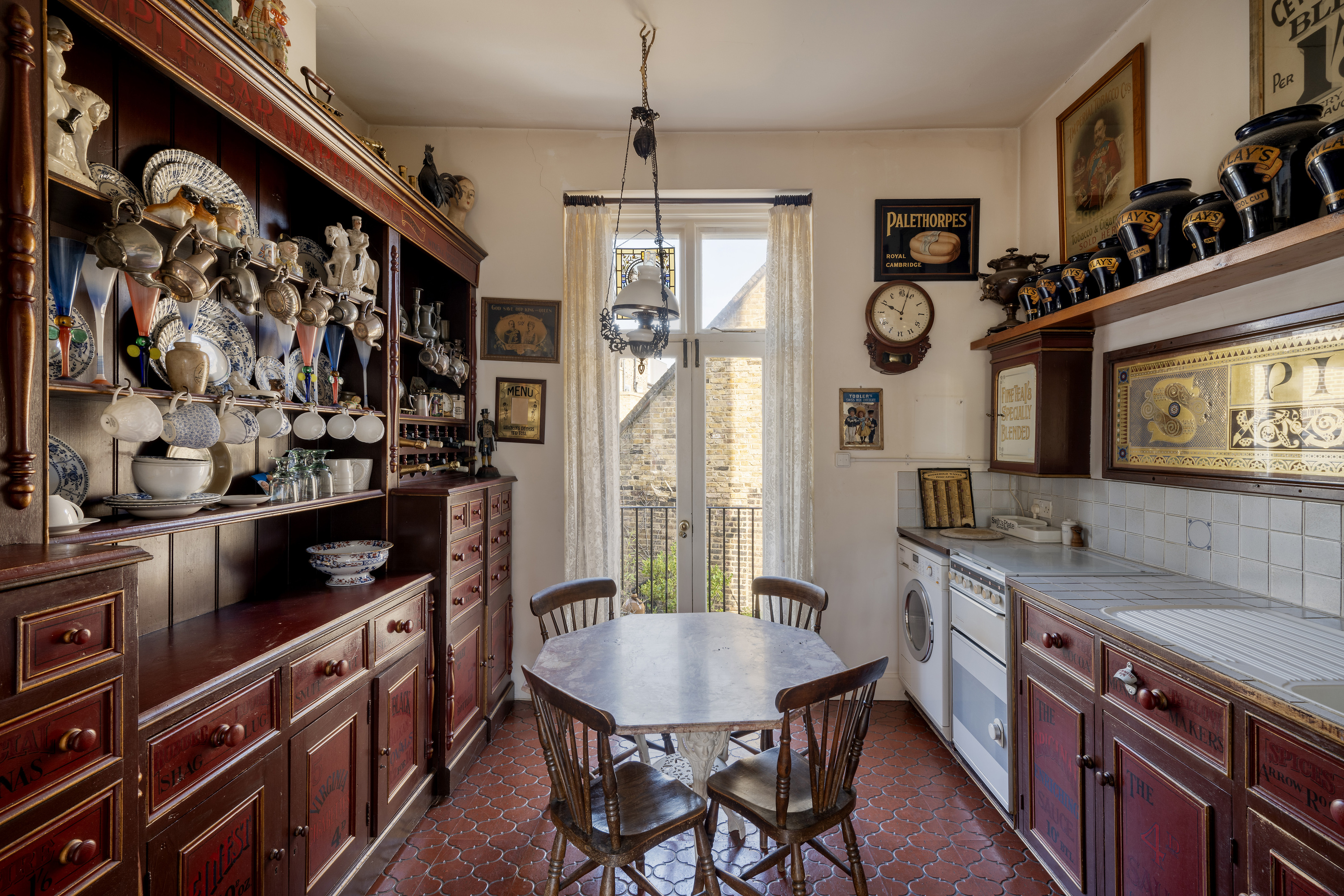 The kitchen inside Alice’s Antiques