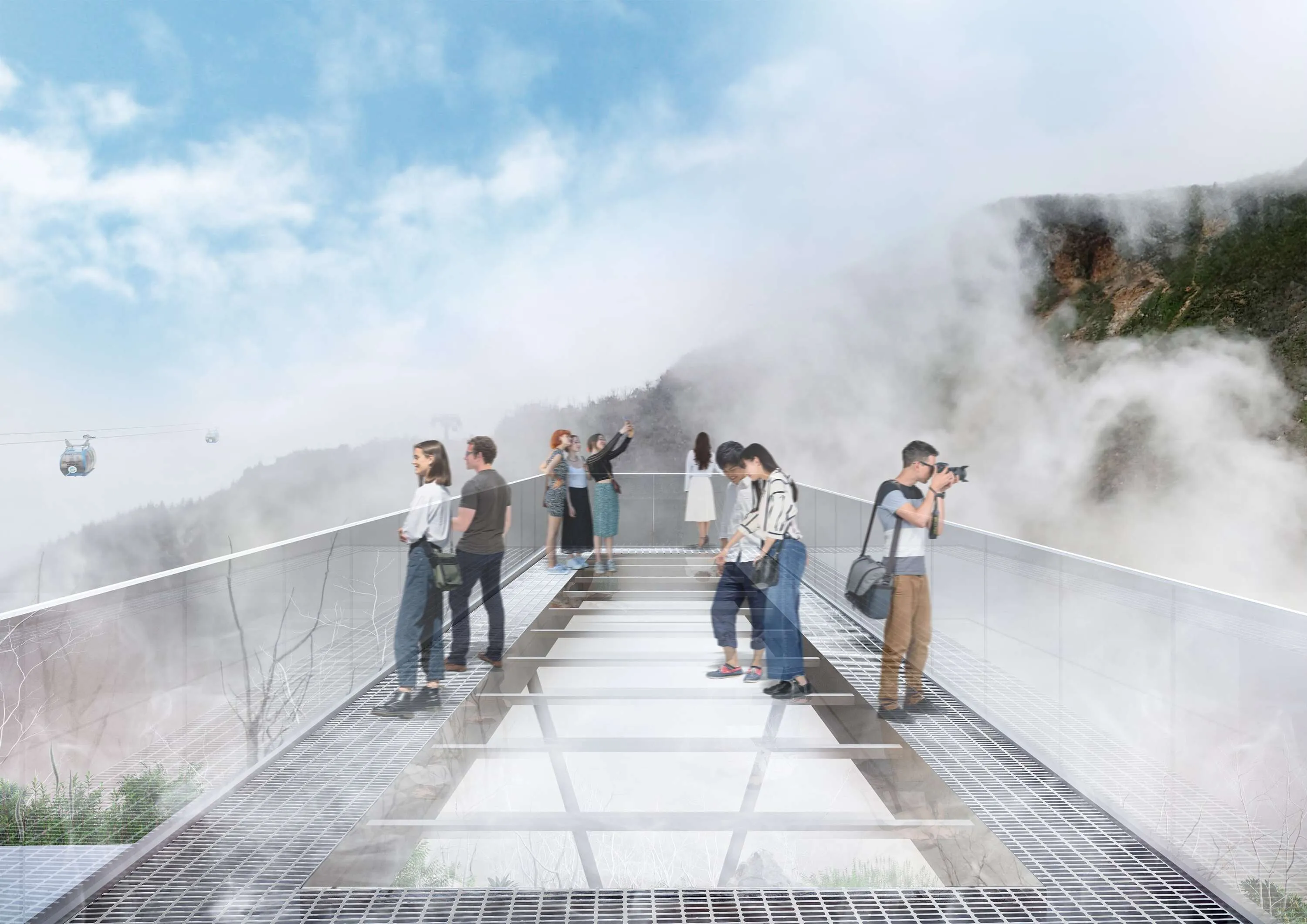 Breath Deck, Earth Valley, Hakone Ropeway