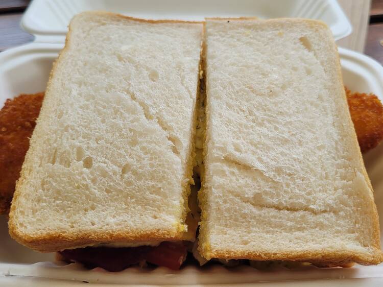The fish sandwich at Splash