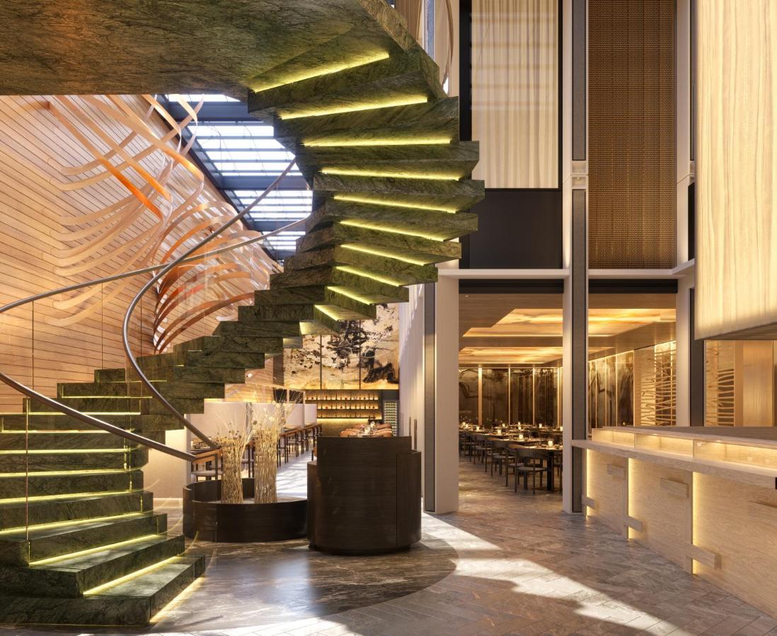 Marble staircase at Mandarin Oriental hotel Mayfair