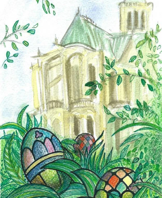 Des &oelig;ufs, des rois et un jardin : P&acirc;ques en mode arty &agrave; la basilique Saint-Denis