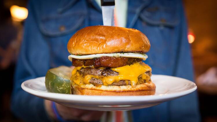 Burger at Au Cheval