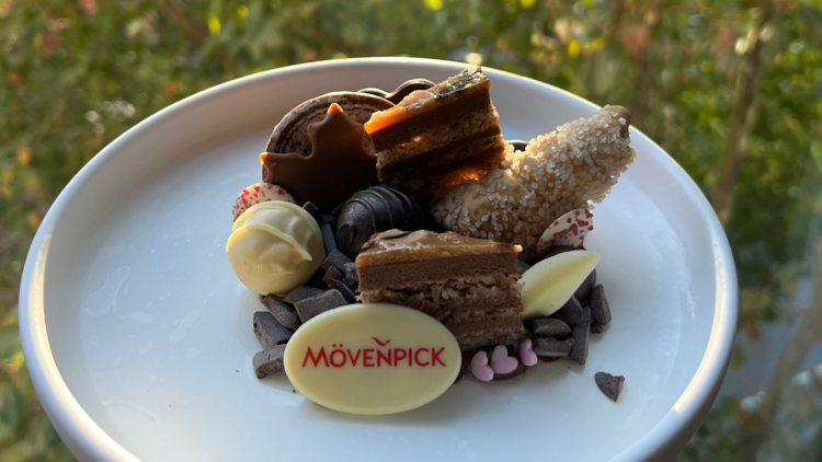 A sweet dessert at Mövenpick Hotel Melbourne