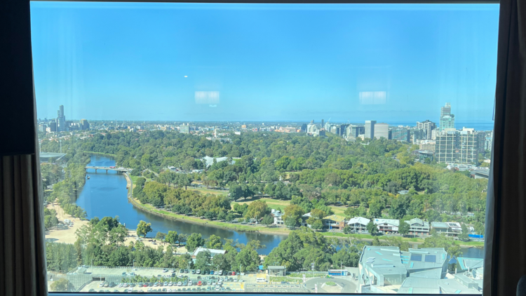 The view from Grand Hyatt Melbourne