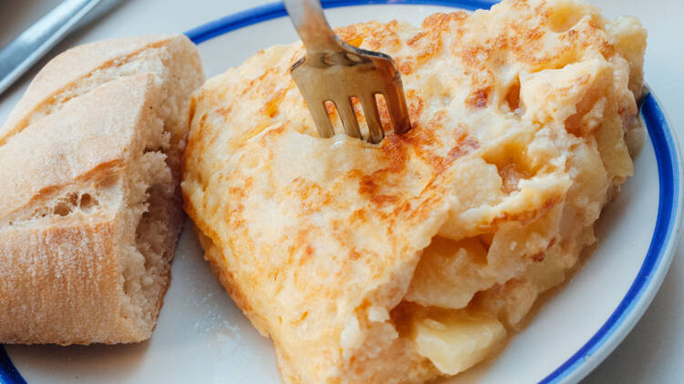 Un montado de tortilla de patata en La Tortilla 2.0 por 2,80 €