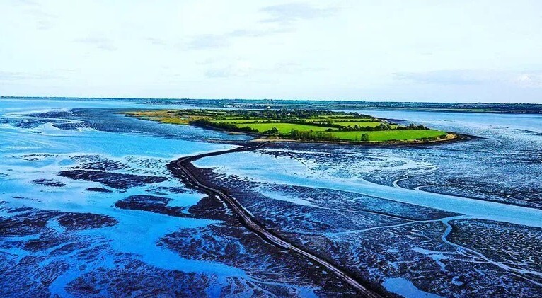 Osea Island in Essex, England