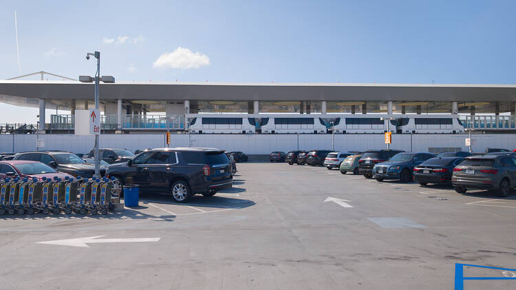 The LAX Automated People Mover as seen in March 2025